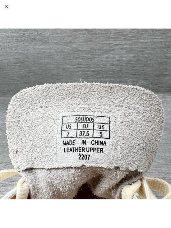 NEW Soludos The Ibiza Classic Sneaker White Tan Leather Women’s Shoe Size 7 New - Picture 9 of 11